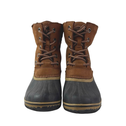 Sorel Slimpack II Women's Brown Suede Waterproof Lace Up Insulated Duck Boots 8