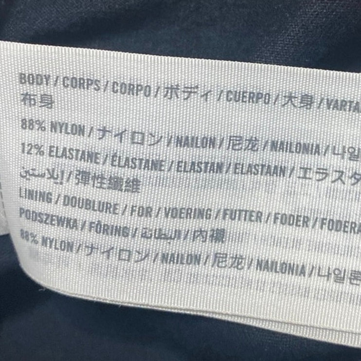 Abercrombie & Fitch Black Sleeveless Square Neck Tank Thong Bodysuit Top Size M