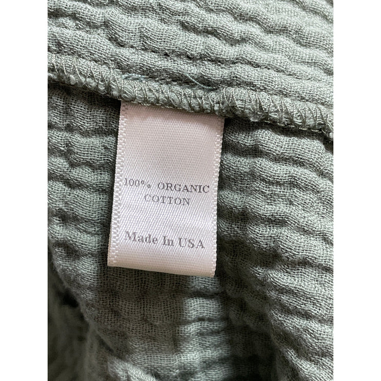 Christy Dawn Bianca Green Half Sleeve Gauze Drop Waist Babydoll Midi Dress Sz M