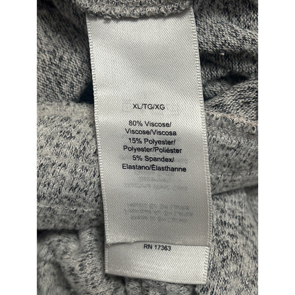 Donna Karan Women's Gray Heather High Waist Wide Leg Lounge Pajama Pants Size XL