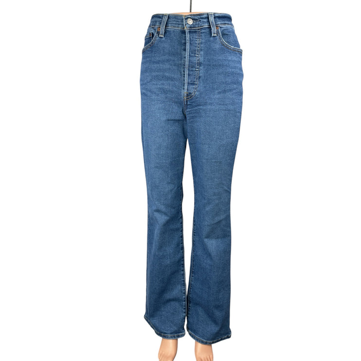 Levi's Ribcage Boot Women's Blue High Rise Bootcut Flare Denim Jeans Pants Sz 29