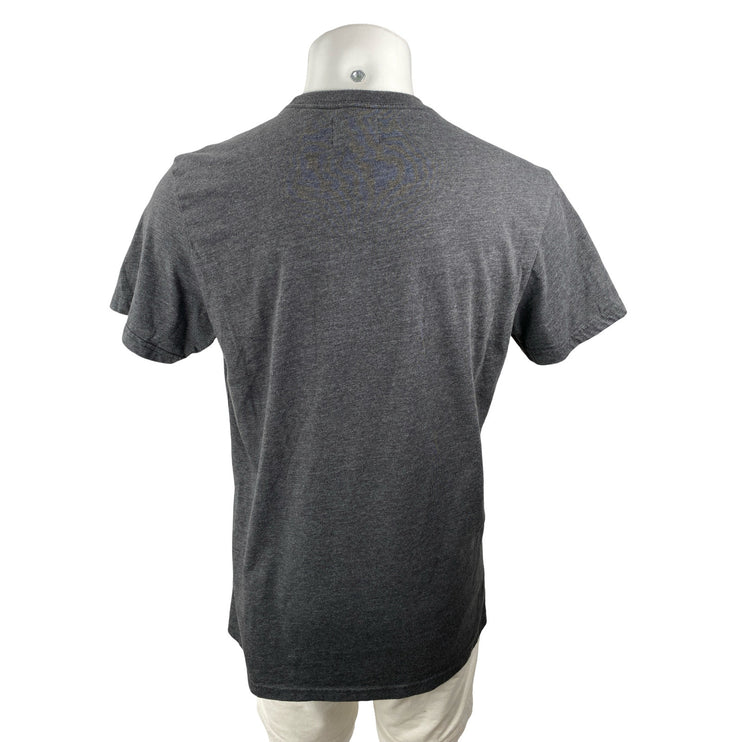 Billabong Men's Black Gray Short Sleeve Crew Neck Basic T Shirt Tee Top Size M