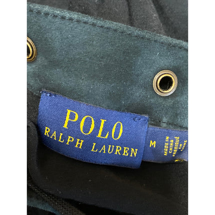 Polo Ralph Lauren Women's Black Lace Grommets Eyelets Short Sleeve Blouse Top M