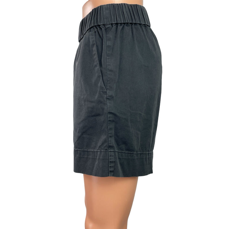 Everlane The Easy Short Women's Twill Black High Waisted Chino Casual Shorts 2