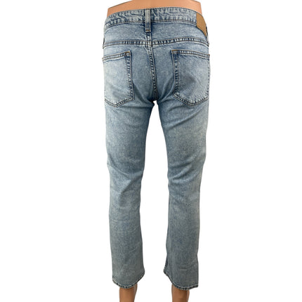 Bonobos Mens Blue Light Wash Mid Rise Tapered Skinny Denim Jeans Pants Size 31