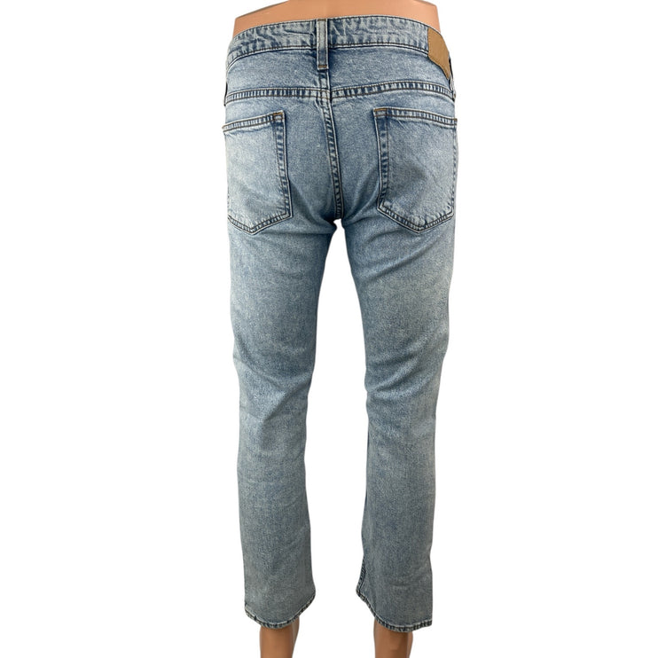 Bonobos Mens Blue Light Wash Mid Rise Tapered Skinny Denim Jeans Pants Size 31