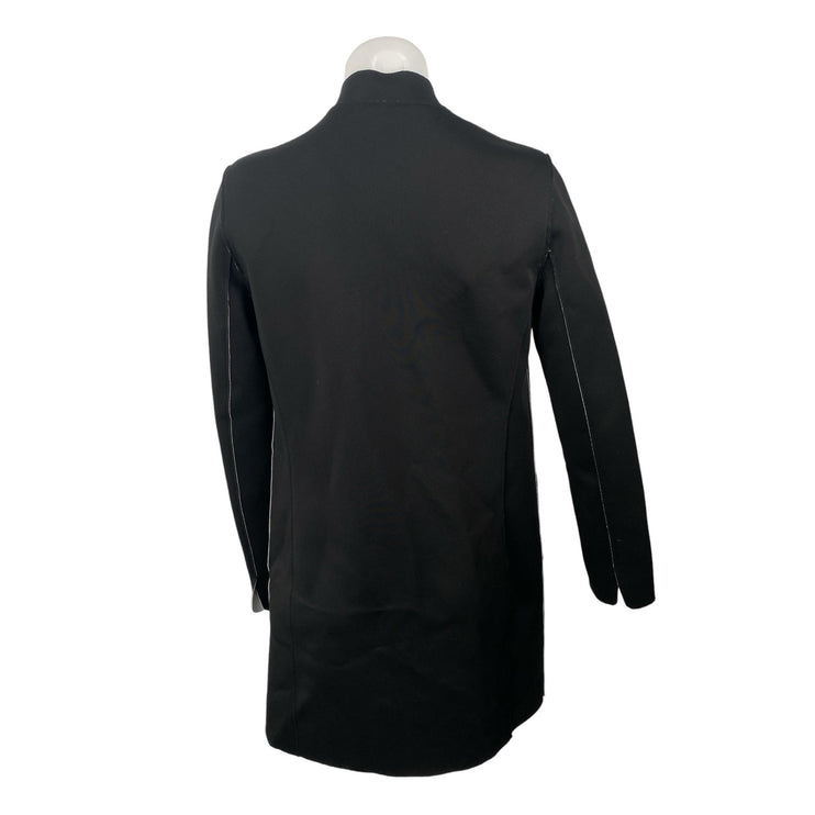 Elie Tahari Women's Black Long Sleeve Open Front Cardigan Blazer Coat Jacket XS