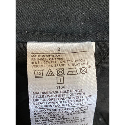 Old Navy Pixie Women's Black High Waisted Flared Bootcut Trousers Pants Size 8