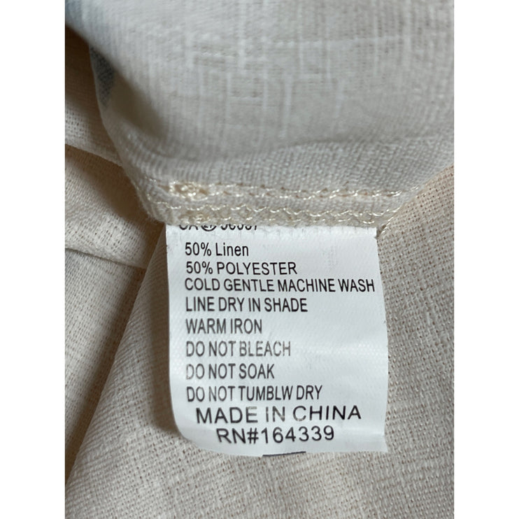 Petal + Pup White Linen Tie Dye Elastic Waist Tiered Midi A-Line Flared Skirt 6