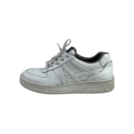 AllSaints Vix Women's White Leather Lace Up Low Top Casual Sneakers Shoes Size 7