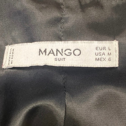 Mango Suit Women's Black Flared Long Sleeve Notch Lapel Blazer Coat Jacket Sz M