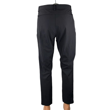 Fabletics Men's Black High Rise Slim Fit Tapered Trousers Office Dress Pants 30