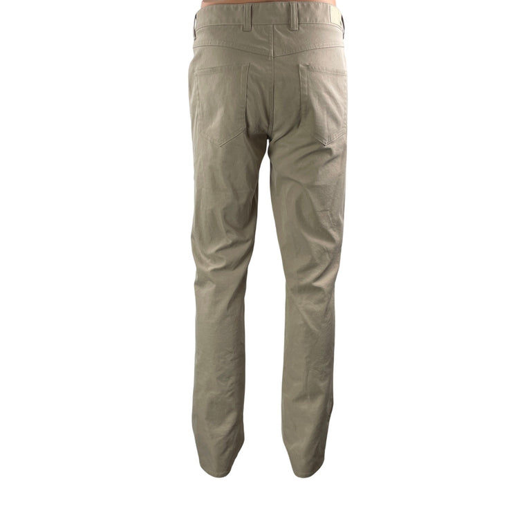 Peter Millar Men's Beige Tan Khaki Mid Rise Straight Trousers Pants Size 32x34