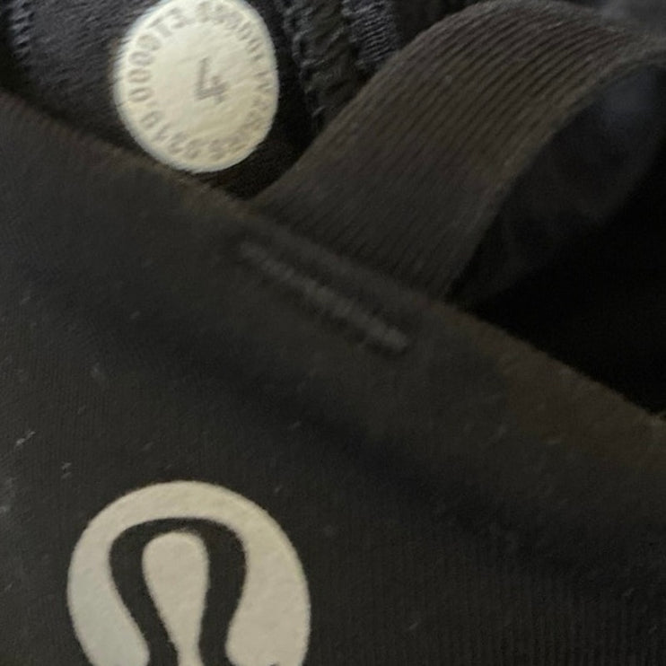 Lululemon Women's Black Sleeveless Strappy Yoga Athletic Sport Bra Crop Top 4