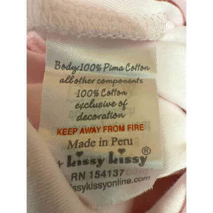 Kissy Kissy Baby Girls Pink Long Sleeve Ruffle Frogsuit One Piece Onesie Size 9M