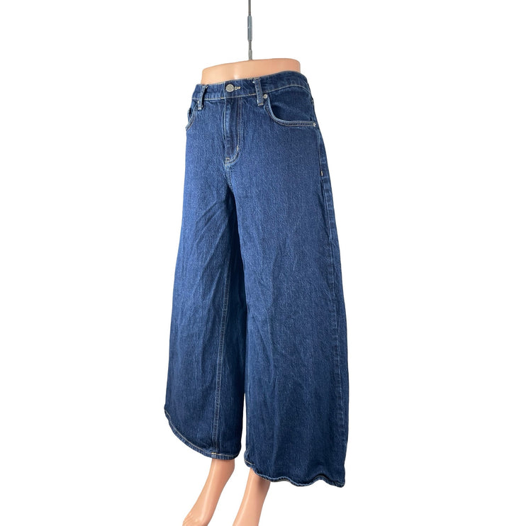Urban Outfitters BDG Women's Blue High Rise Flare Wide Leg Denim Jeans Pants W30