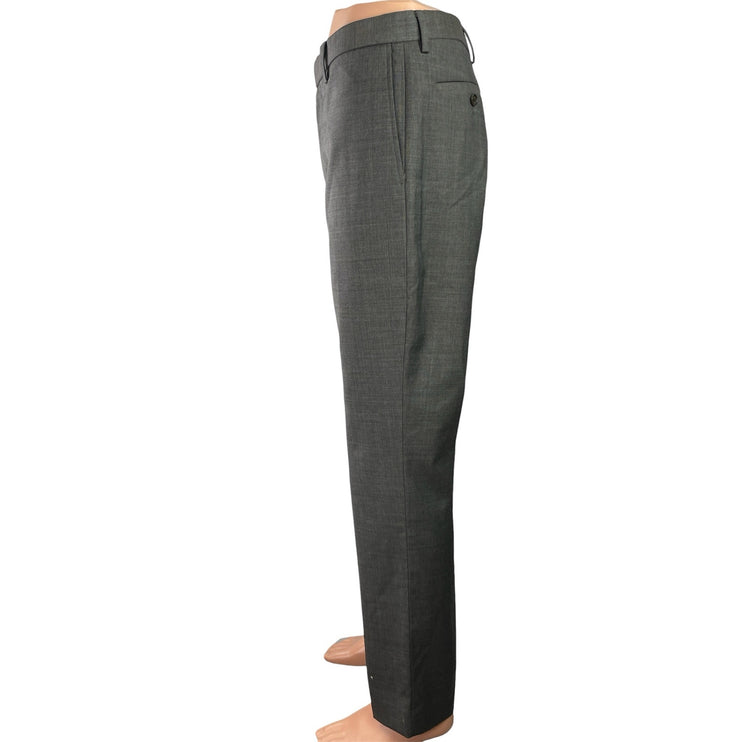 Banana Republic Men's Gray Slim Straight Leg Trousers Ankle Pants Size 31x32