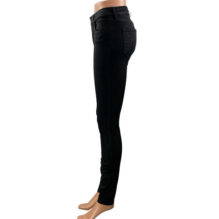 L' Agence Women's Black High Waisted Slim Fit Skinny Denim Jeans Pants Size 27