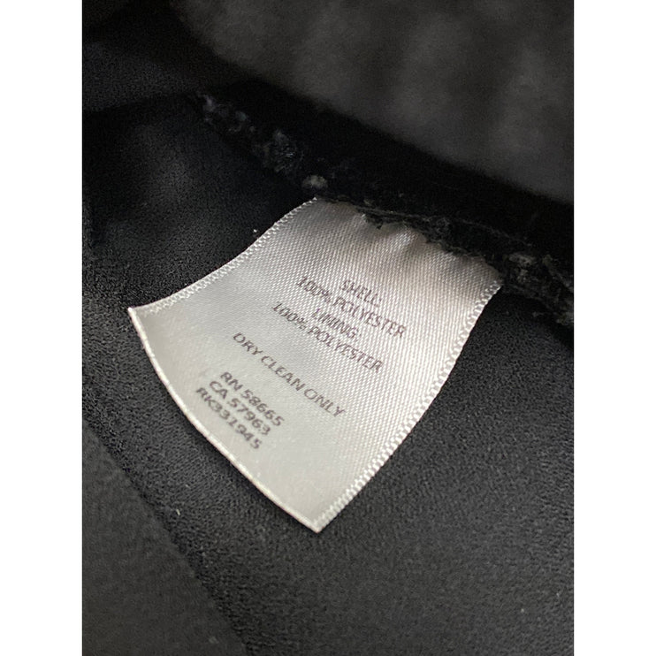 Valette Women's Black Sleeveless Embroidered Floral Eyelet Tank Blouse Top Sz M
