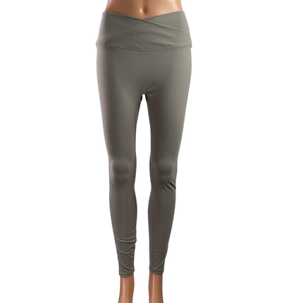 NEW MP Tempo Womens Gray Mid Rise Skinny Activewear Workout Leggings Pants Sz M