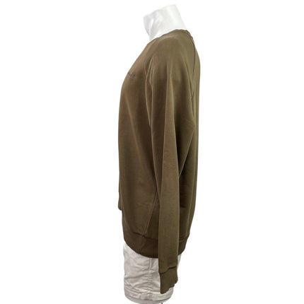 Peak Performance Men's Brown Fleece Embroidered Logo Long Sleeve Sweater Top XL
