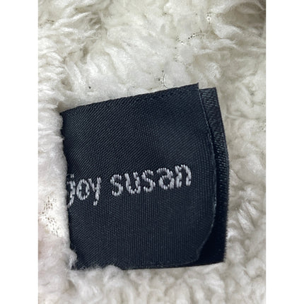 Joy Susan Women's Gray Knit Fleece Lined Ribbed Cuffed Pom Pom Beanie Hat OS