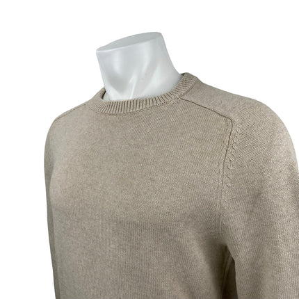 J.Crew Men's Beige Long Sleeve Crew Neck Knit Sweatshirt Sweater Top Size M