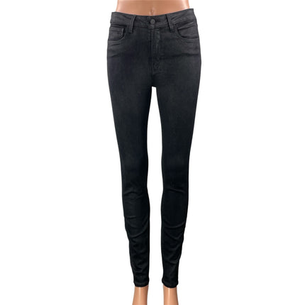 L' Agence Women's Black High Waisted Slim Fit Skinny Denim Jeans Pants Size 27