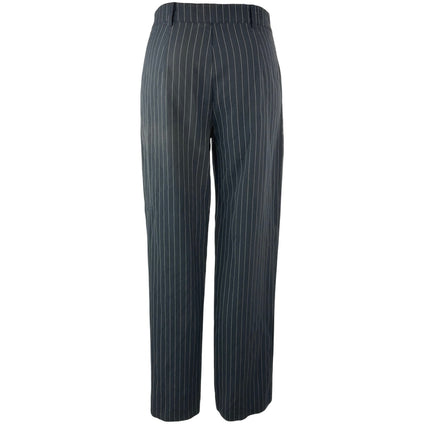 Princess Polly Women's Black White Pinstriped High Rise Trouser Dress Pants Sz 4