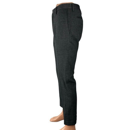 Banana Republic Men's Gray Wool Slim High Rise Straight Trousers Dress Pants 30