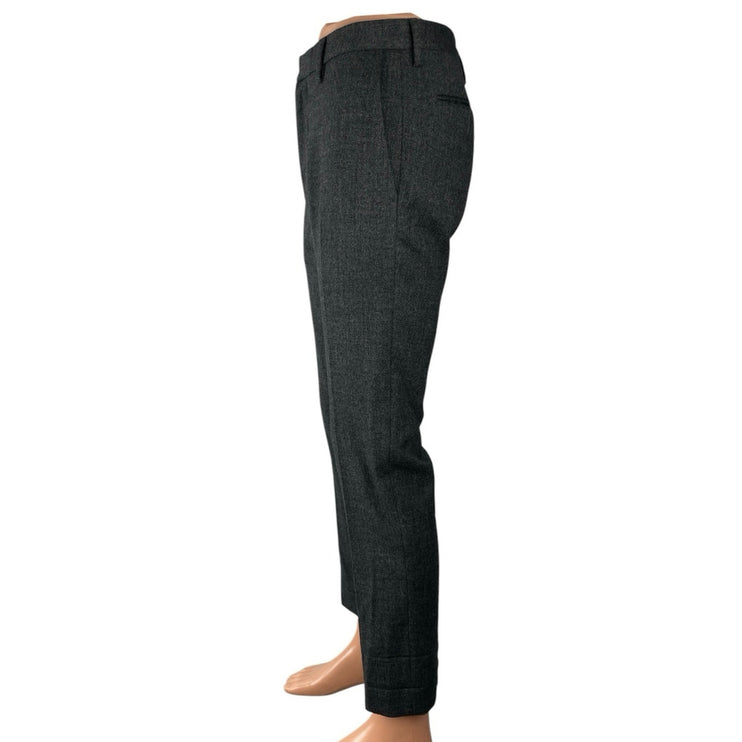 Banana Republic Men's Gray Wool Slim High Rise Straight Trousers Dress Pants 30