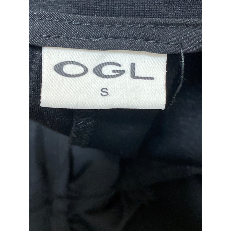 CGL Women's Black High Rise Straight Wide Leg Walking Mom Bermuda Shorts Size S