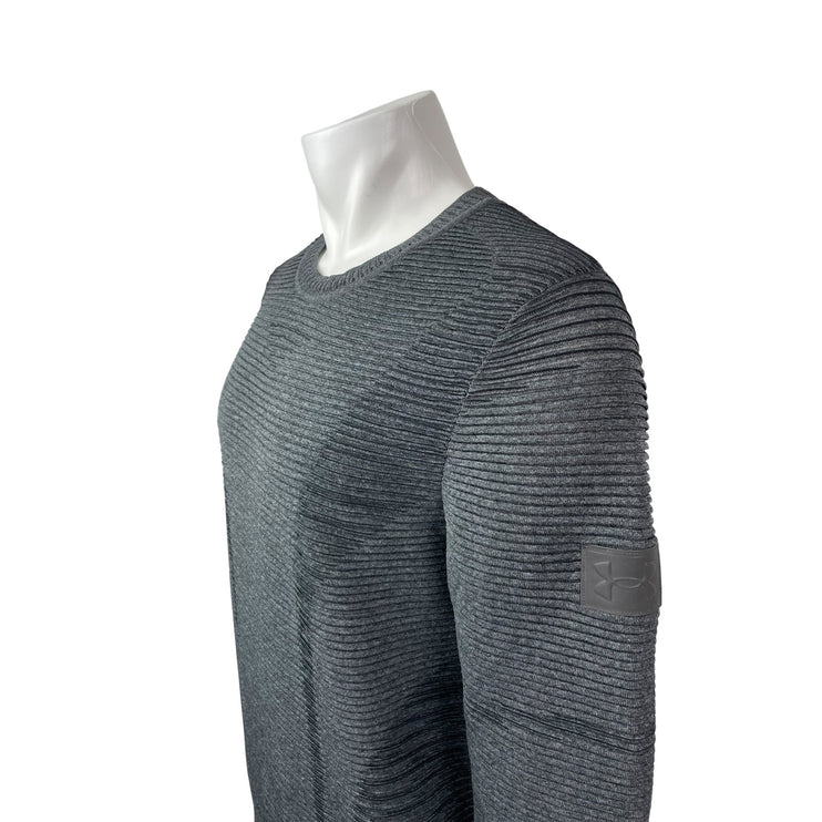Under Armour IntelliKnit Phantom Men's Dark Gray Long Sleeve Crew Sweater Top L