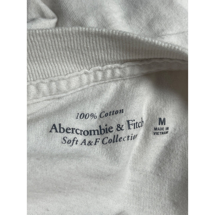Abercrombie & Fitch Men's White West Village Records Graphic T Shirt Tee Top M
