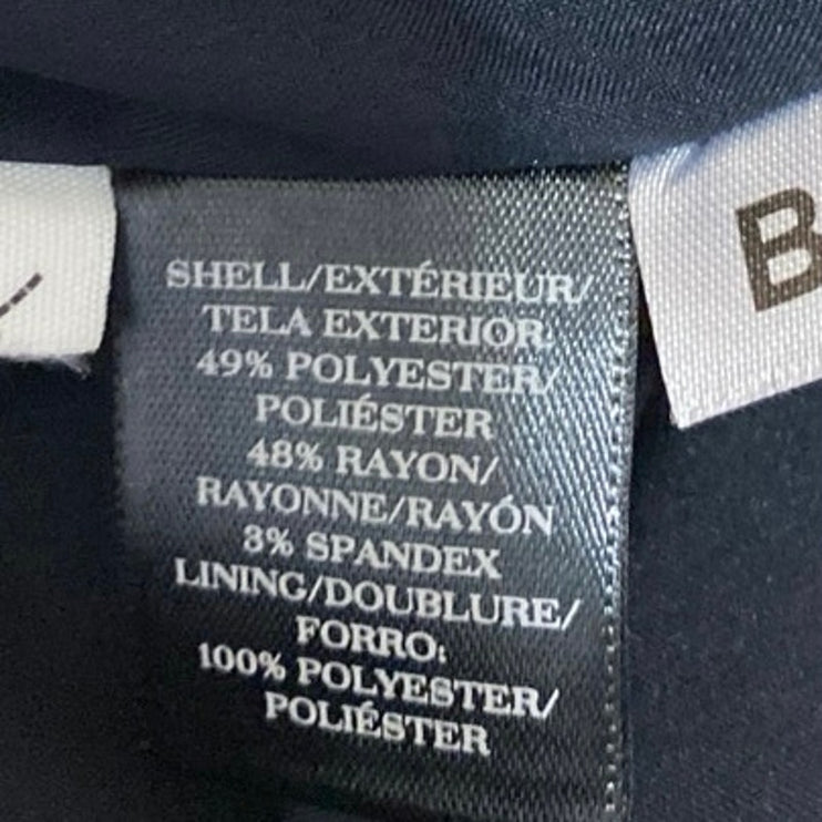 Ann Taylor Women's Blue Button Collar Blazer & Mini Pencil Skirt 2Pc Set Size 0