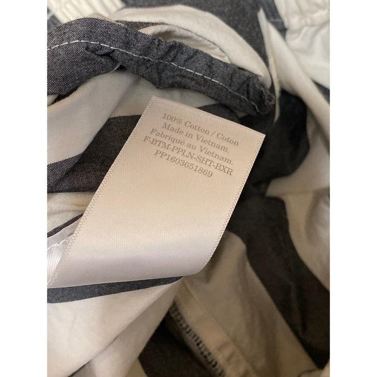 Everlane Striped Elastic High Waist Wide Leg Lounge Bloomer Mini Boxer Shorts M