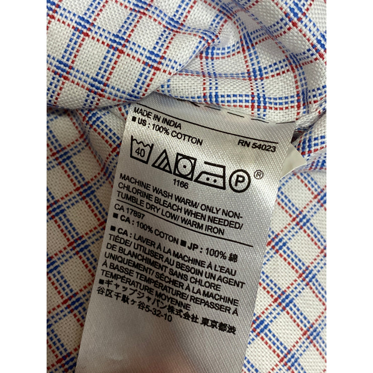 Banana Republic Men's Plaid Check Collared Long Sleeve Button Down Shirt Top L