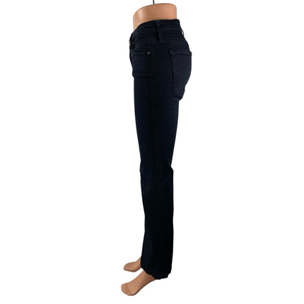 Adriano Goldschmied The Angel Black Mid Rise Flare Bootcut Denim Jeans Pants 26