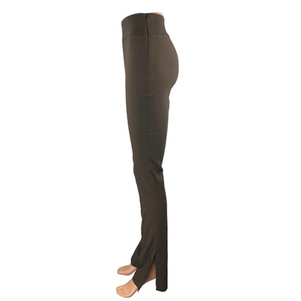 NA-KD Womens Brown High Waisted Slim Skinny Flare Trousers Pants Size US 6