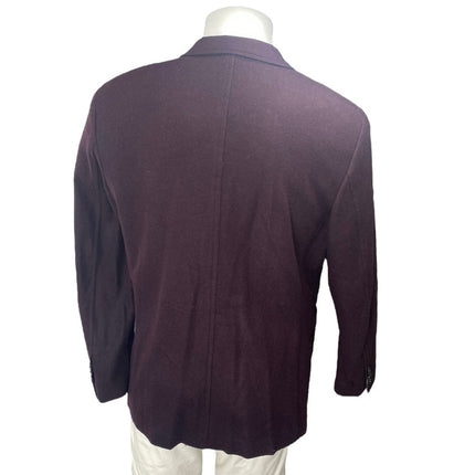 Banana Republic Mario Bellucci Men's Purple Wool Blazer Sposts Coat Jacket 44R