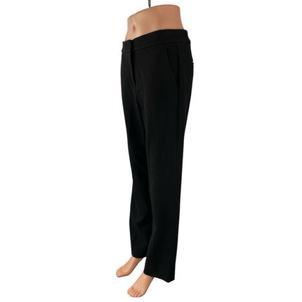 J.Crew Kate Womens Black High Waisted Relaxed Straight Trousers Dress Pants Sz 6