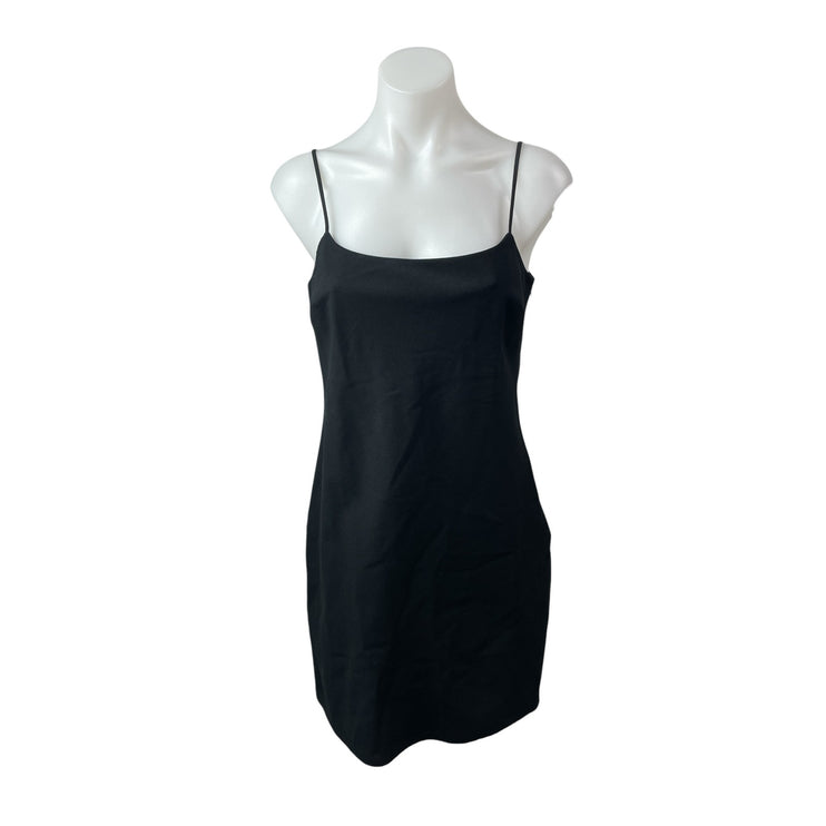 Alexander Wang Black Wool Sleeveless Scoop Neck Cami Camisole Mini Slip Dress 6