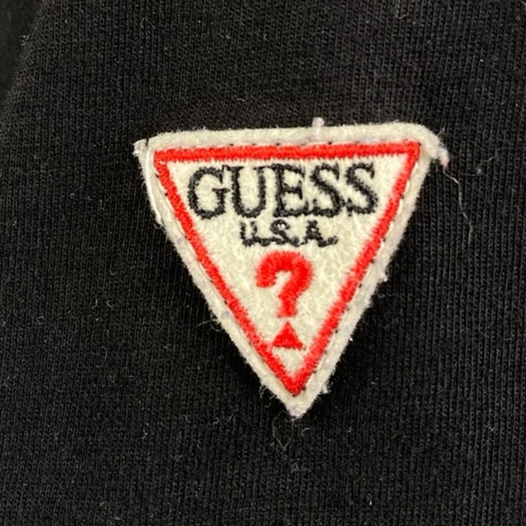 Guess Men's Black Short Sleeve Collar Pockets Performance Golf Polo Shirt Top L