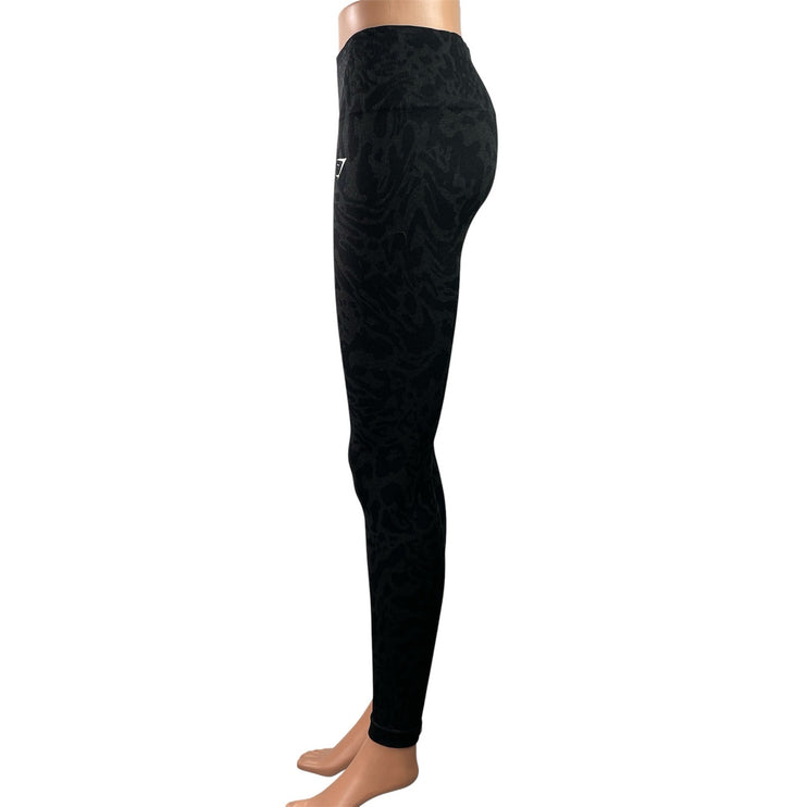 Gymshark Adapt Animal Seamless Black High Rise Yoga Athletic Leggings Pants S