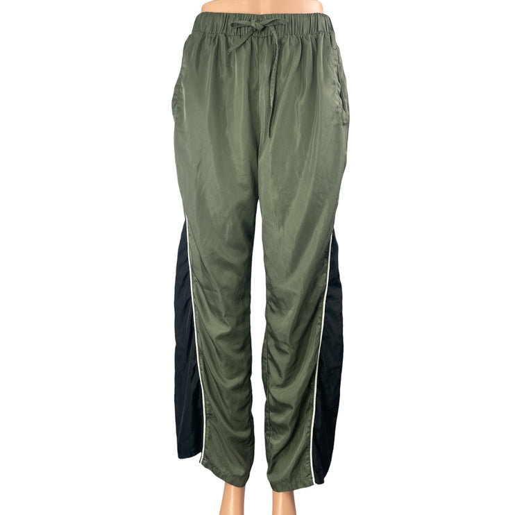 Fashion Nova Rebecca Green Colorblock Baggy Trousers Windbreaker Track Pants S