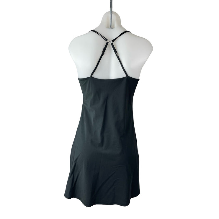 Abercrombie & Fitch Traveler Black Sleeveless Mini Tank Sheath Slip Dress Sz MT