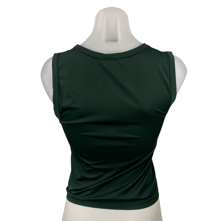 Aritzia Sunday Best Sinch Seamless Women's Green Sleeveless Crop Cami Tank Top M