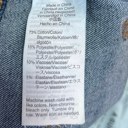 Madewell Roadtripper Blue Denim 10" High Rise Skinny Medium Wash Jeans Pants 26