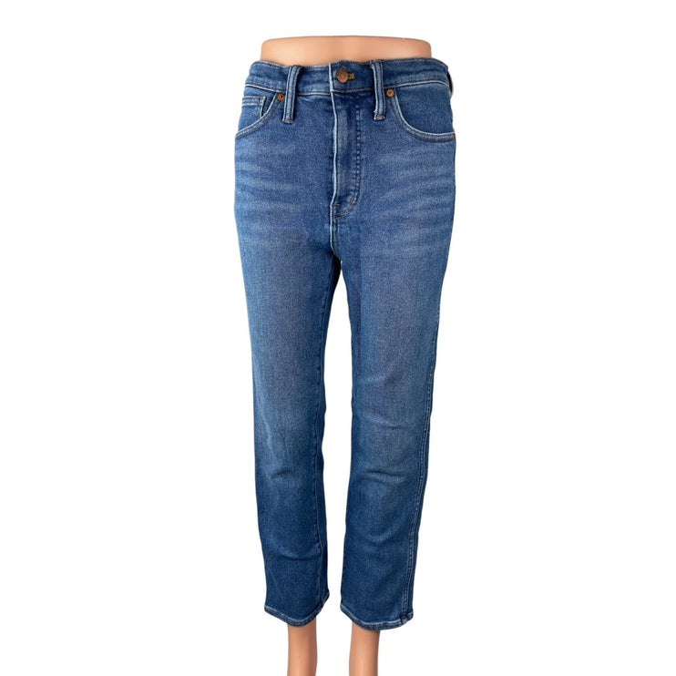 Madewell Stovepipe Women's Blue High Waisted Straight Mom Denim Jeans Pants 27