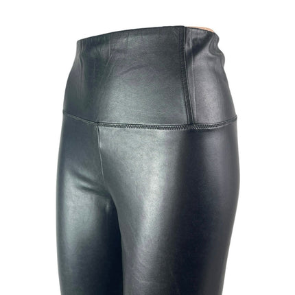 Aritzia Wilfred Free Black Faux Leather Vegan High Rise Leggings Pants Size S
